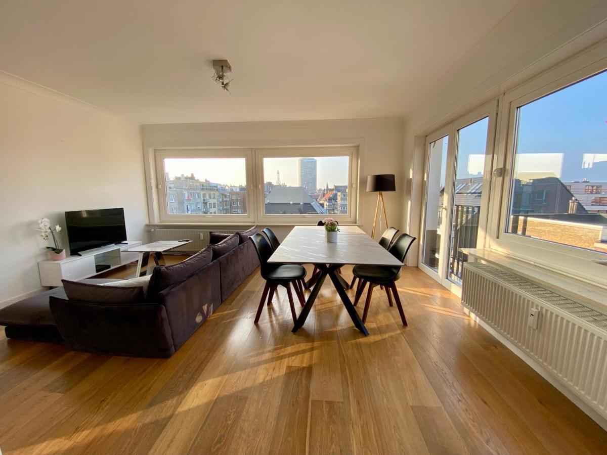 Luxury 3 Bedroom Apartment On The Top Floor With Panoramic View Oostende Eksteriør billede
