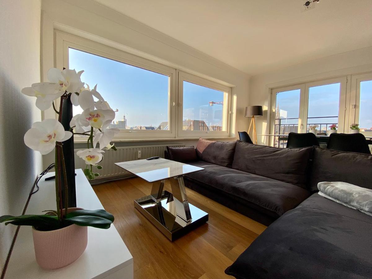 Luxury 3 Bedroom Apartment On The Top Floor With Panoramic View Oostende Eksteriør billede