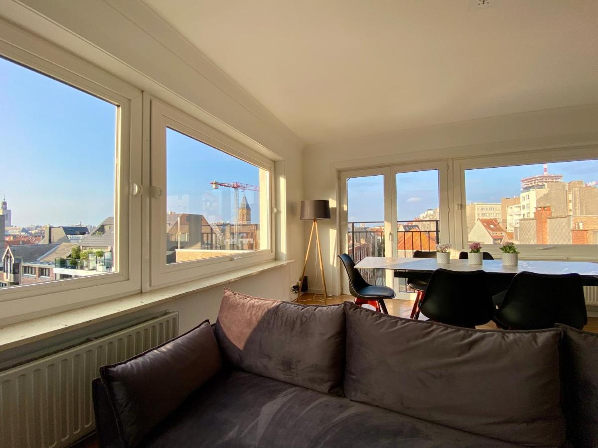 Luxury 3 Bedroom Apartment On The Top Floor With Panoramic View Oostende Eksteriør billede
