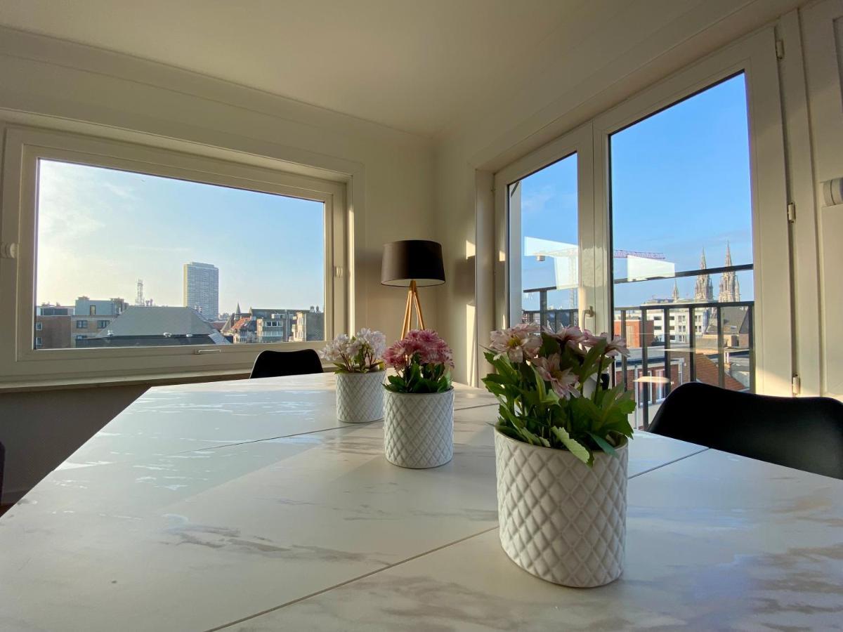 Luxury 3 Bedroom Apartment On The Top Floor With Panoramic View Oostende Eksteriør billede