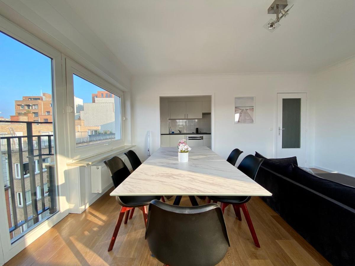 Luxury 3 Bedroom Apartment On The Top Floor With Panoramic View Oostende Eksteriør billede